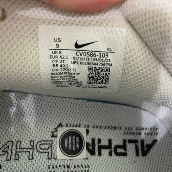 Nike Alpha Menace Varsity 3 (CV0586-109)– White | Size 9 Men - Picture 8 of 8